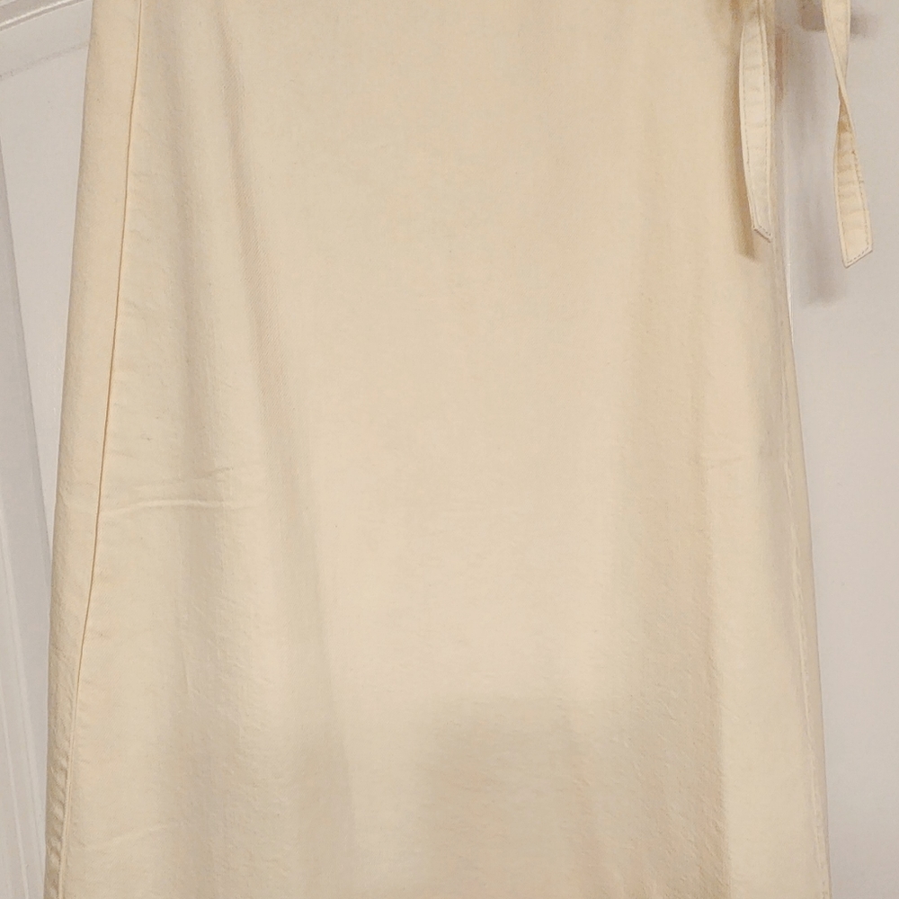 J.Crew linen wrap skirt